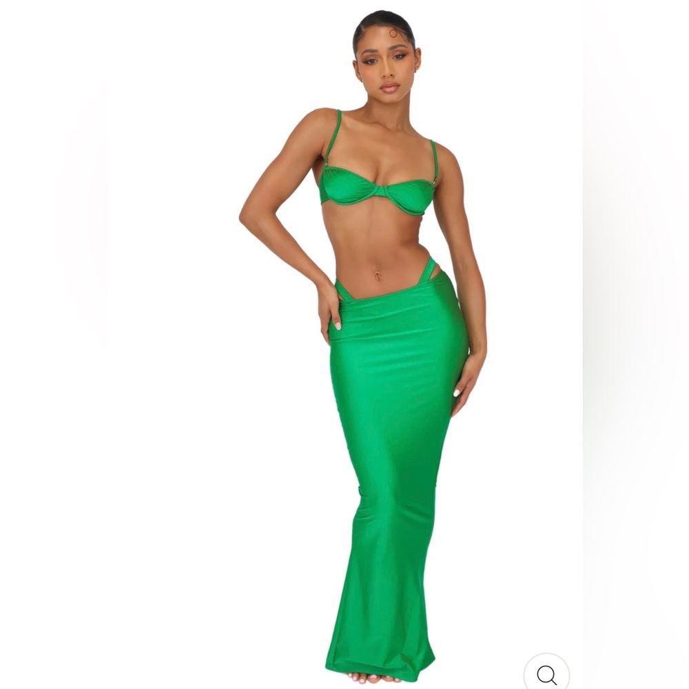 Melissa Simone 3 Piece Swimsuit Green